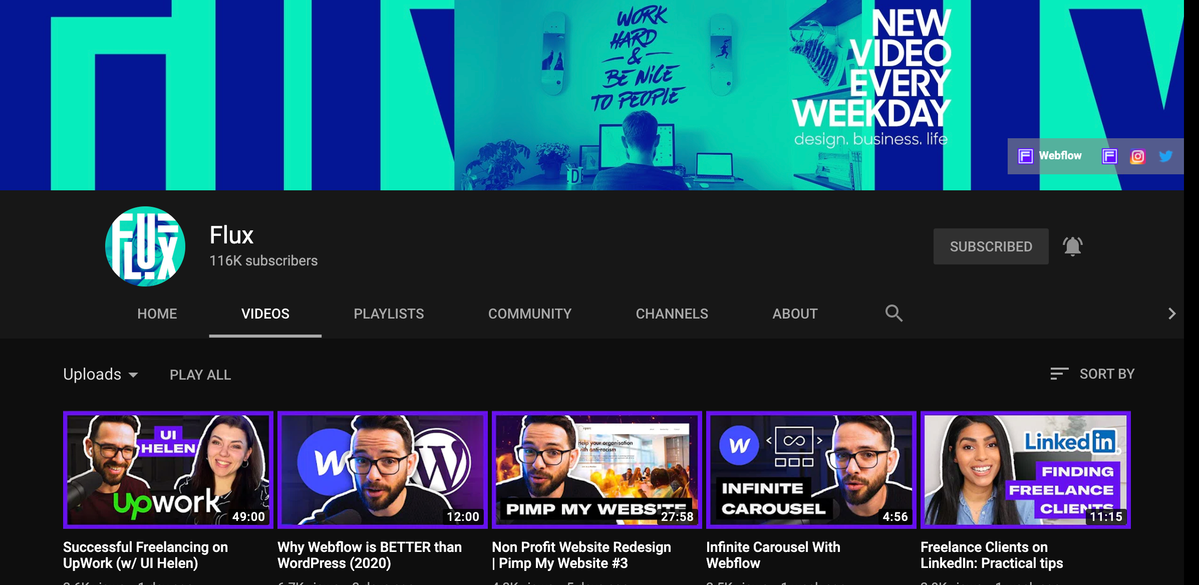 Top Youtube channels for UI/UX designers