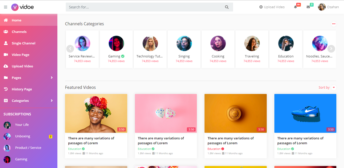VIDOE - Video Streaming PHP CMS & Video Sharing Platform VIDOE - Video Streaming PHP CMS & Video Sharing Platform