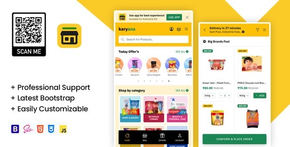 Karyana - Supermarket HTML Mobile Template Karyana - Supermarket HTML Mobile Template